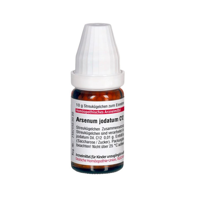 Arsenum jodatum C12 DHU Globuli, 10 g GLO