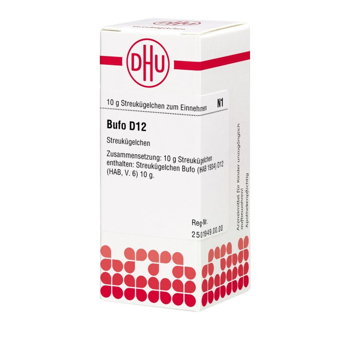 DHU Bufo D12 Globuli, 10 g Globuli