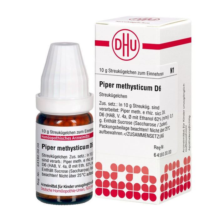 DHU Piper methysticum D6 Globuli, 10 g Globuli