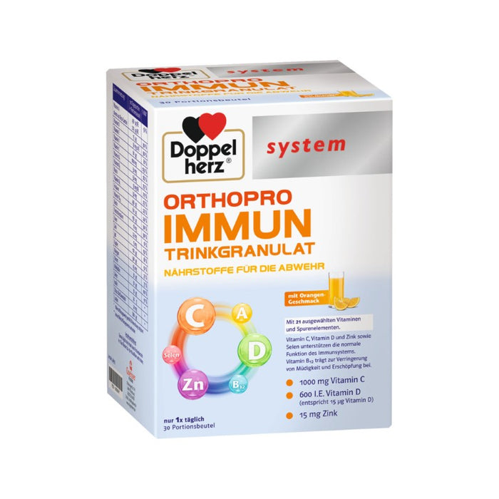 Doppelherz system Orthopro Immun Trinkgranulat mit Orangen-Geschmack, 30 St. Packung