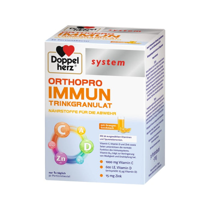 Doppelherz system Orthopro Immun Trinkgranulat mit Orangen-Geschmack, 30 St. Packung