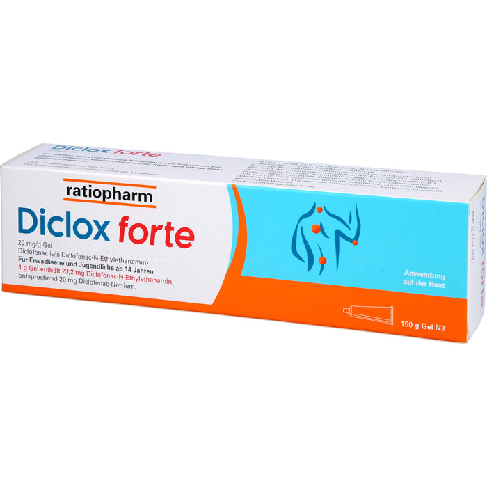 Diclox forte 20 mg/g Gel, 150 g Gel
