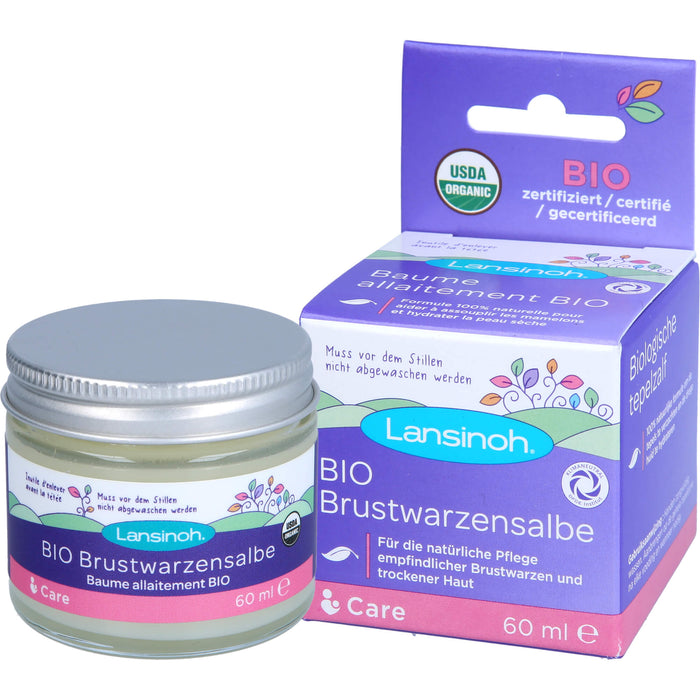 Lansinoh Bio Brustwarzensalbe, 60 ml Salbe