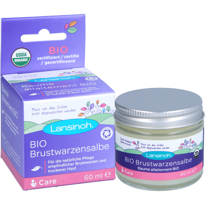 Lansinoh Bio Brustwarzensalbe, 60 ml Salbe