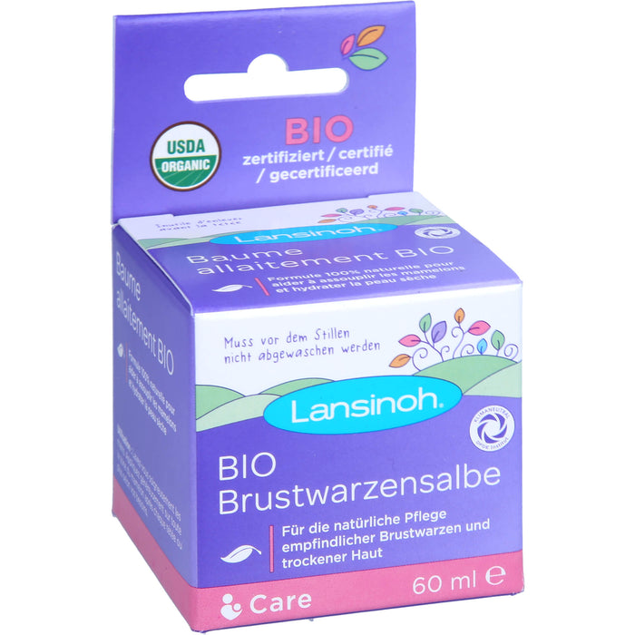 Lansinoh Bio Brustwarzensalbe, 60 ml Salbe