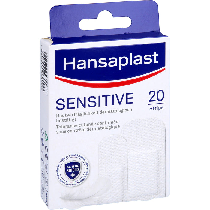Hansaplast Sensitive Pflaster Hypoallergen 20 Str, 20 St. Pflaster