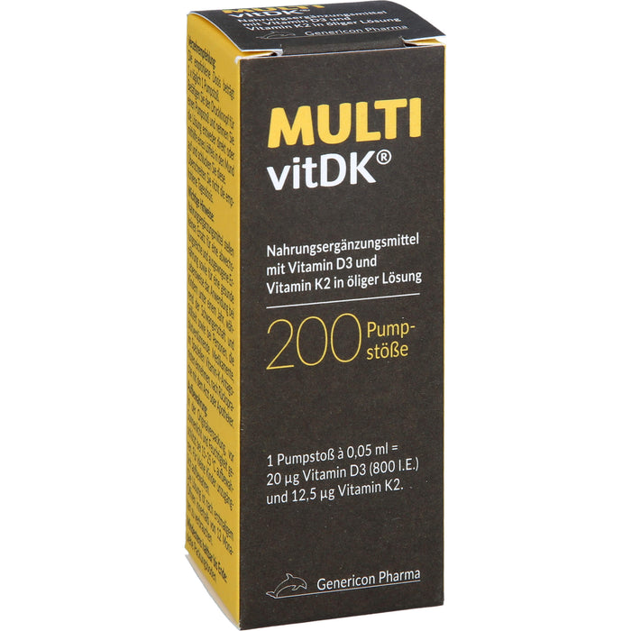 MULTIvitDK Lösung mit Vitamin D3 und Vitamin K2, 10 ml Öl