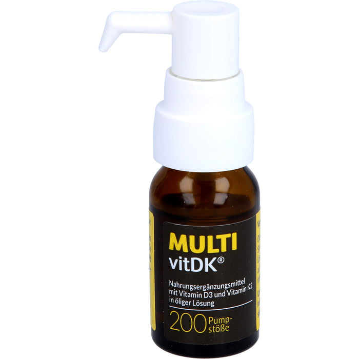 MULTIvitDK Lösung mit Vitamin D3 und Vitamin K2, 10 ml Öl
