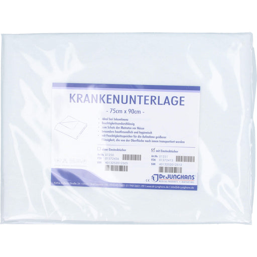 Krankenunterlage waschbar 75x90cm m. Stecklaken, 1 St 