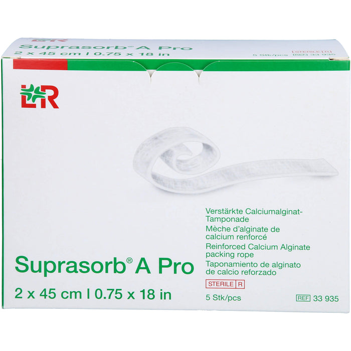 Suprasorb A Pro Calciumalginat Tamponade, 5 St. Tamponaden