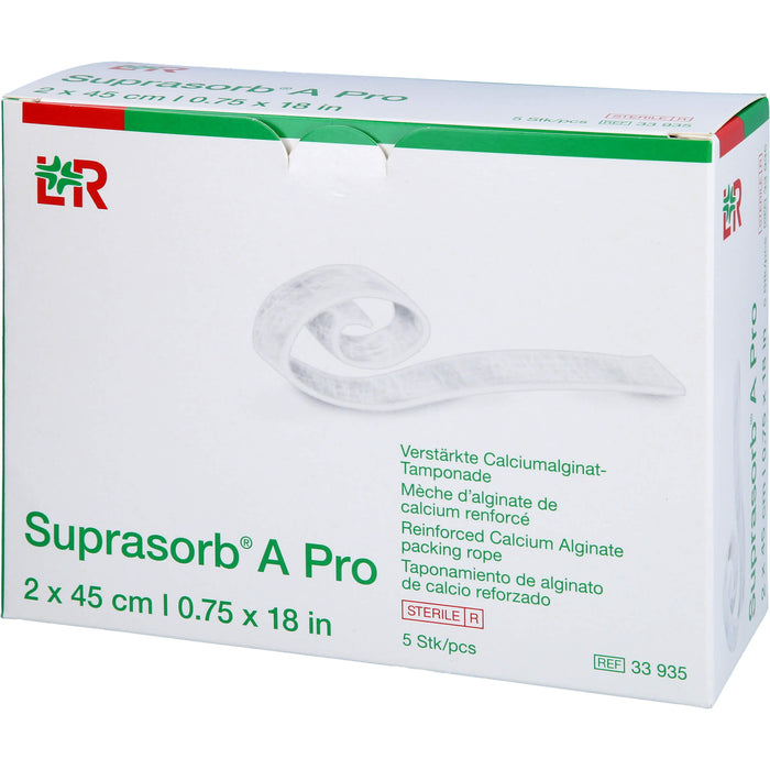 Suprasorb A Pro Calciumalginat Tamponade, 5 St. Tamponaden