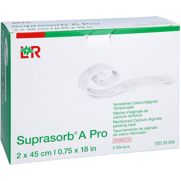 Suprasorb A Pro Calciumalginat Tamponade, 5 St. Tamponaden