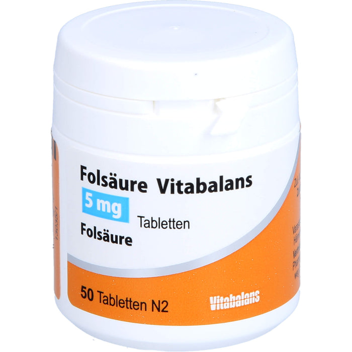Folsaeure Vitabalans 5mg, 50 St TAB