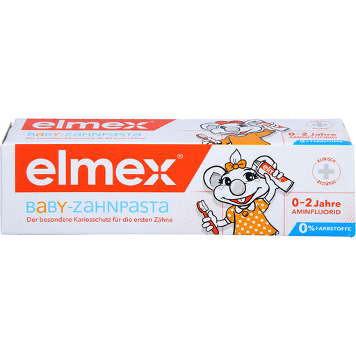Elmex Baby Zahnpasta der besondere Kariesschutz für die ersten Zähne 0-2 Jahre, 50 ml Zahncreme