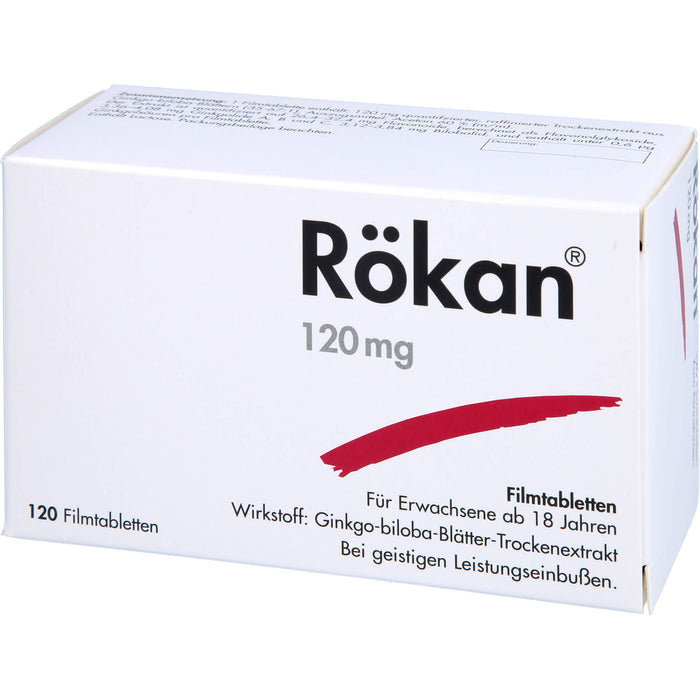 Rökan 120 mg Filmtabletten bei geistigen Leistungseinbußen, 120 St. Tabletten