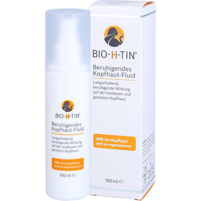 BIO-H-TIN beruhigendes Kopfhaut-Fluid hilft der Kopfhaut sich zu regenerieren, 100 ml Lösung