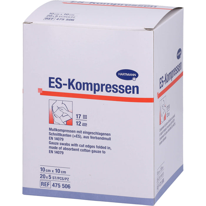 ES-KOMPRESSEN steril 10x10 cm Grosspackung, 20X5 St KOM