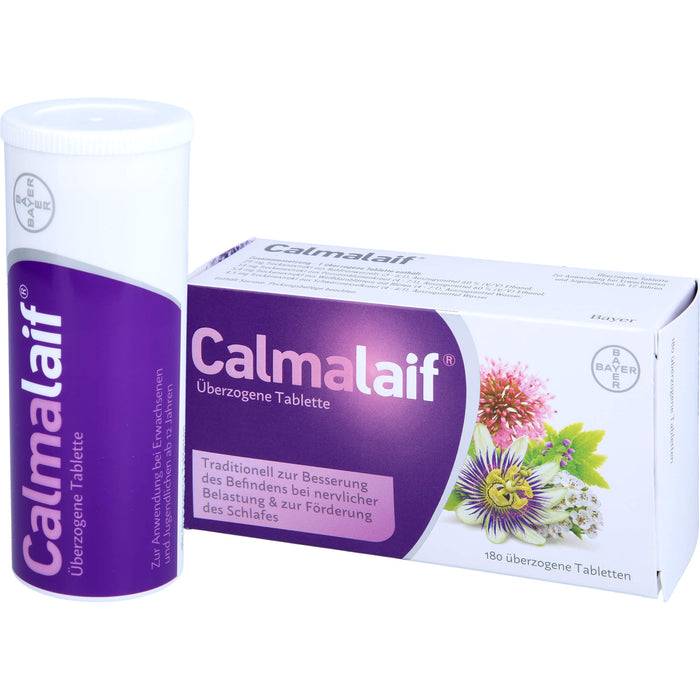 Calmalaif Tabletten bei nervlicher Belastung und zur Förderung des Schlafes, 180 St. Tabletten