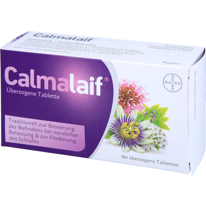 Calmalaif Tabletten bei nervlicher Belastung und zur Förderung des Schlafes, 180 St. Tabletten