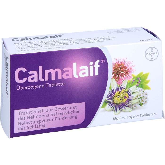 Calmalaif Tabletten bei nervlicher Belastung und zur Förderung des Schlafes, 180 St. Tabletten