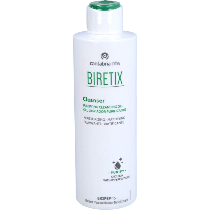 BIRETIX Cleanser sanfter Reiniger für Misch-, fettige und zu Akne neigende Haut, 200 ml Creme
