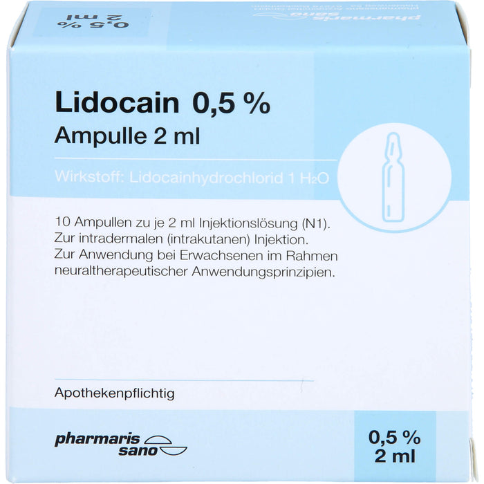 Lidocain pharmarissano 0,2 % Injektionslösung, 10 St. Ampullen