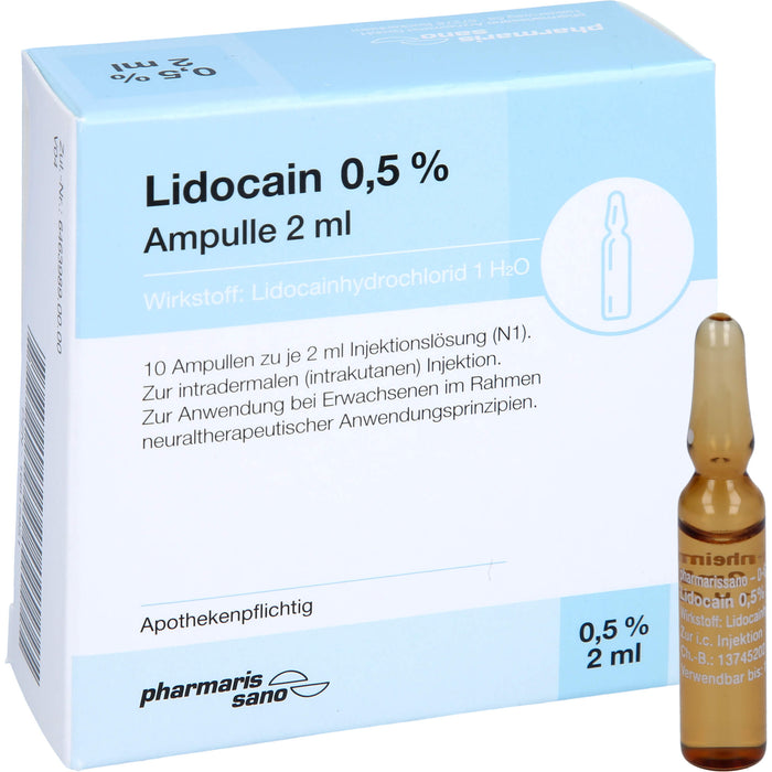 Lidocain pharmarissano 0,2 % Injektionslösung, 10 St. Ampullen