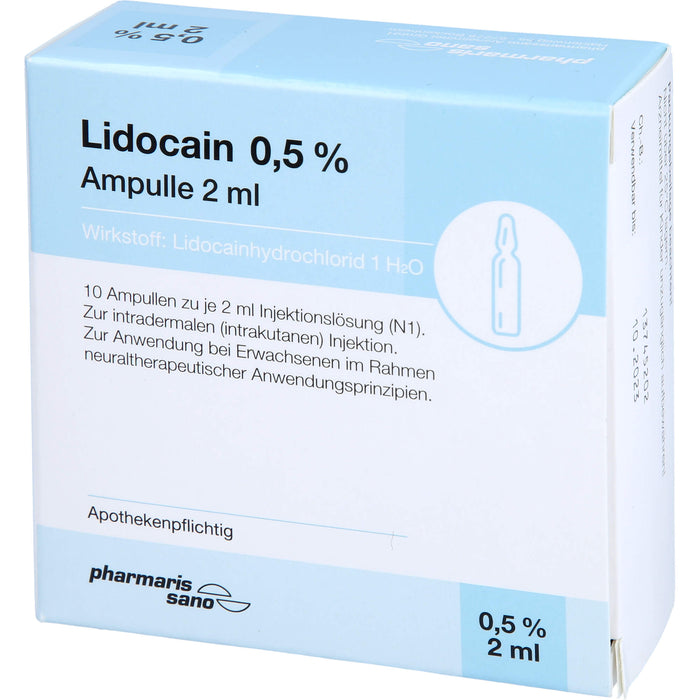 Lidocain pharmarissano 0,2 % Injektionslösung, 10 St. Ampullen