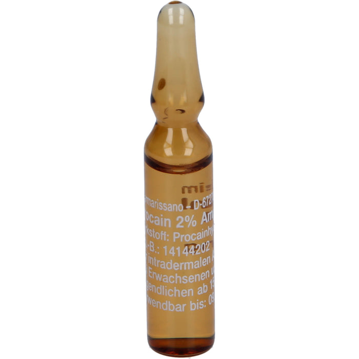 Procain pharmarissano 2 % Injektionslösung, 10 St. Ampullen