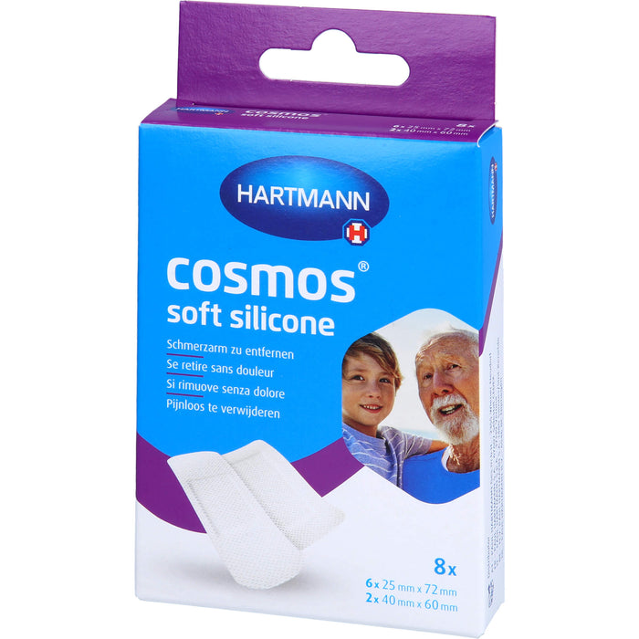 HARTMANN Cosmos Soft Silicone Pflasterstrips 2 Größen, 8 St. Pflaster
