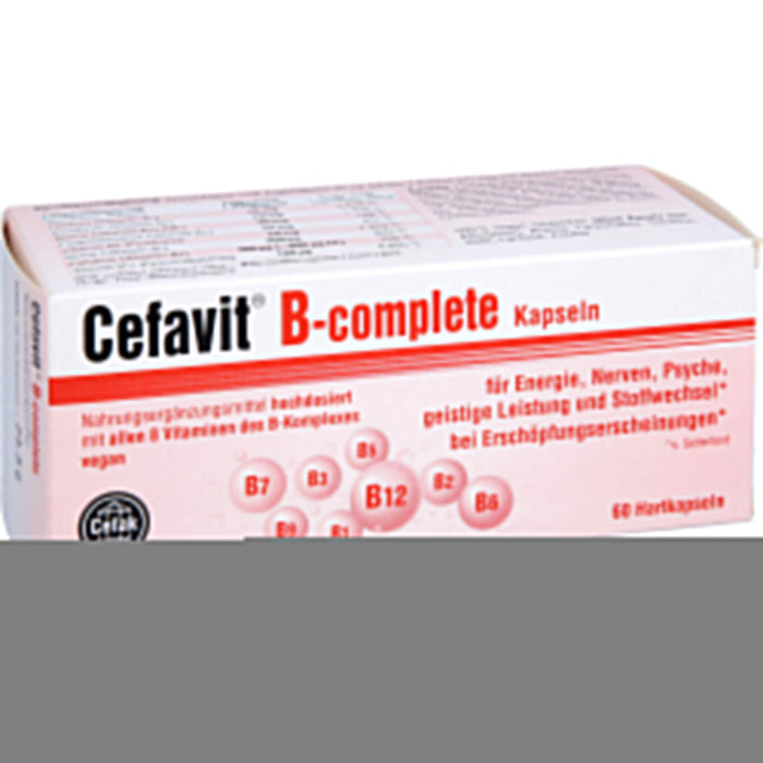 Cefavit B-complete Kapseln für Energie, Nerven und Psyche bei Erschöpfungserscheinungen, 60 St. Kapseln