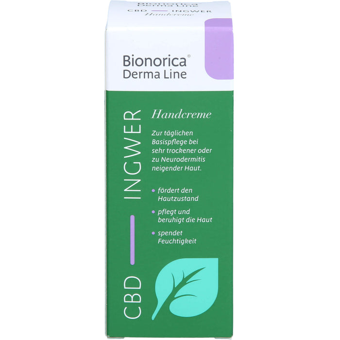 Bionorica Derma Line Handcreme Ingwer-CBD, 50 ml CRE