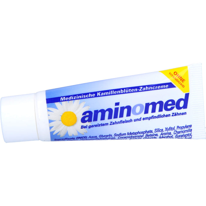 aminomed Kamillenblüten Zahncreme ohne Titandioxid, 15 ml ZCR