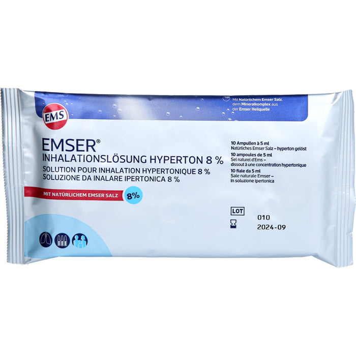 Emser Inhalationslösung hyperton 8%, 20 St. Ampullen