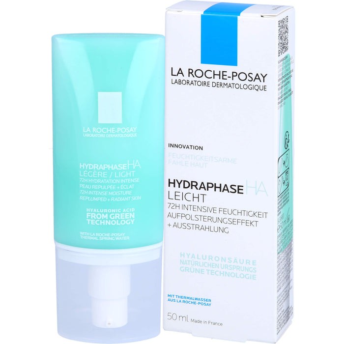La Roche-Posay Hydraphase HA Leicht 72h intensive Feuchtigkeitspflege mit Aufpolsterungseffekt, 50 ml Creme