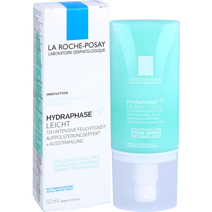 La Roche-Posay Hydraphase HA Leicht 72h intensive Feuchtigkeitspflege mit Aufpolsterungseffekt, 50 ml Creme