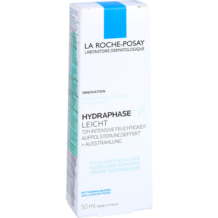 La Roche-Posay Hydraphase HA Leicht 72h intensive Feuchtigkeitspflege mit Aufpolsterungseffekt, 50 ml Creme