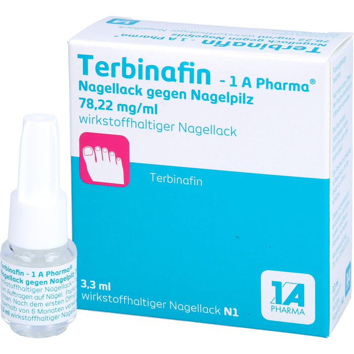 Terbinafin - 1 A Pharma  Nagellack gegen Nagelpilz 78,22 mg/ml wirkstoffhaltiger Nagellack, 3.3 ml Lösung