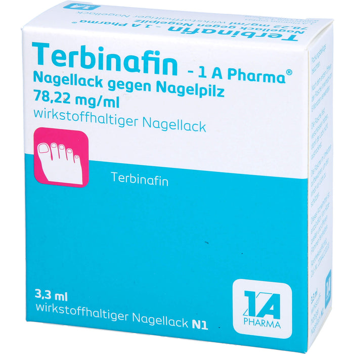 Terbinafin - 1 A Pharma  Nagellack gegen Nagelpilz 78,22 mg/ml wirkstoffhaltiger Nagellack, 3.3 ml Lösung
