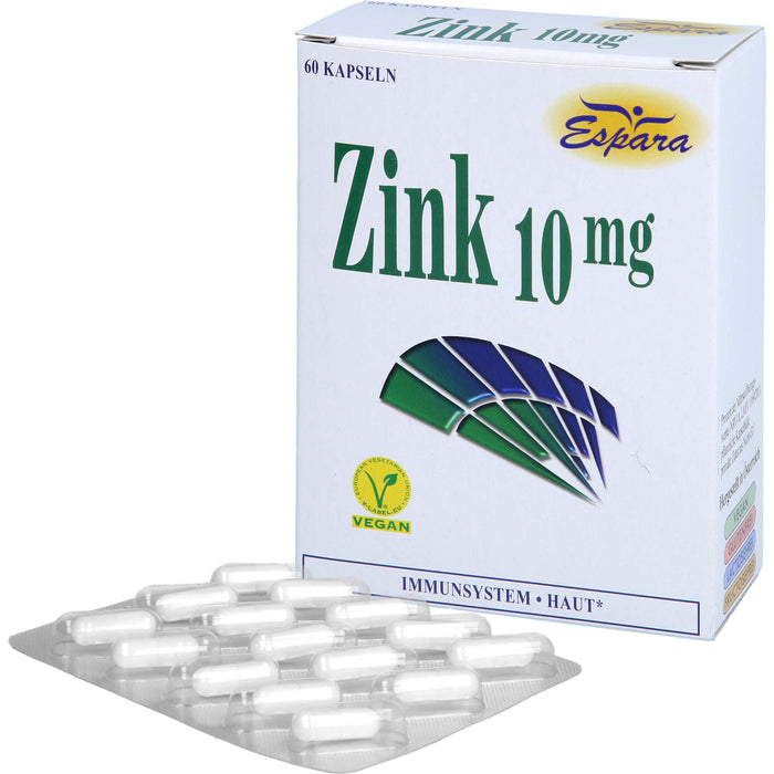 Espara Zink 10 mg Kapseln, 60 St. Kapseln