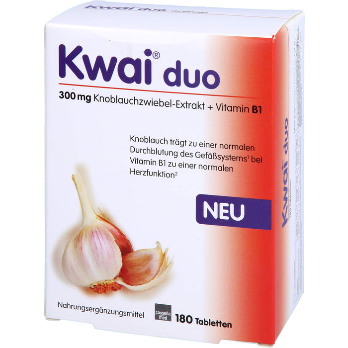 Kwai duo Tabletten für eine normale Durchblutung des Gefäßsystems, 180 St. Tabletten