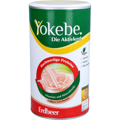 Yokebe die Aktivkost mit Erdbeergeschmack lactosefrei NF2, 500 g Pulver