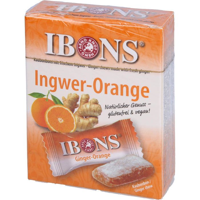 IBONS Ingwer Orange Kaubonbons, 60 g Bonbons