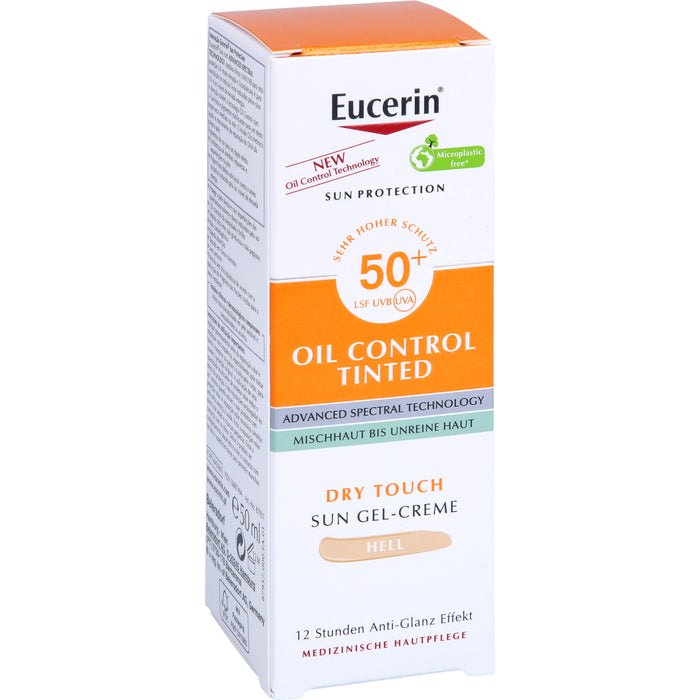 Eucerin Sun Oil C. Tinted 50+ Hell, 50 ml CRE