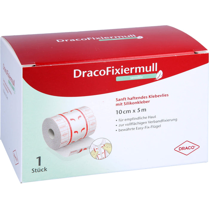 Draco Fixiermull sensitiv 10 cm x 5 m, 1 St VER