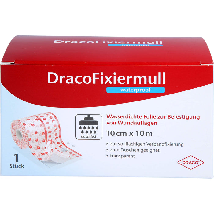 Draco Fixiermull waterproof 10cmx10m, 1 St VER