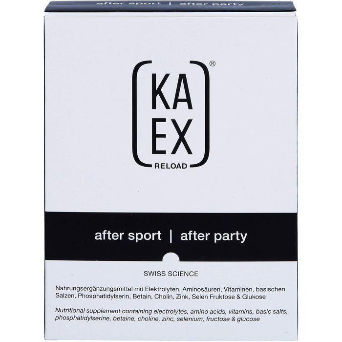 KAEX Reload After Sport Lösung Begleiter in der Regenerationsphase nach Sport, 3 St. Beutel