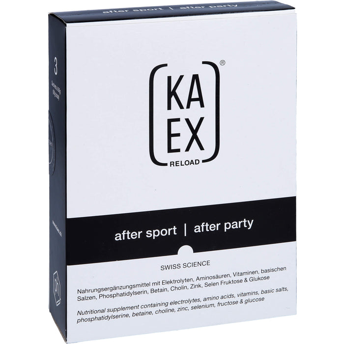 KAEX Reload After Sport Lösung Begleiter in der Regenerationsphase nach Sport, 3 St. Beutel
