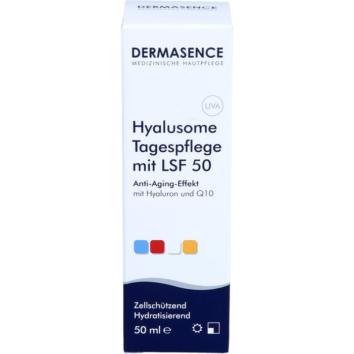 DERMASENCE Hyalusome Tagespflege mit LSF 50, 50 ml Lotion