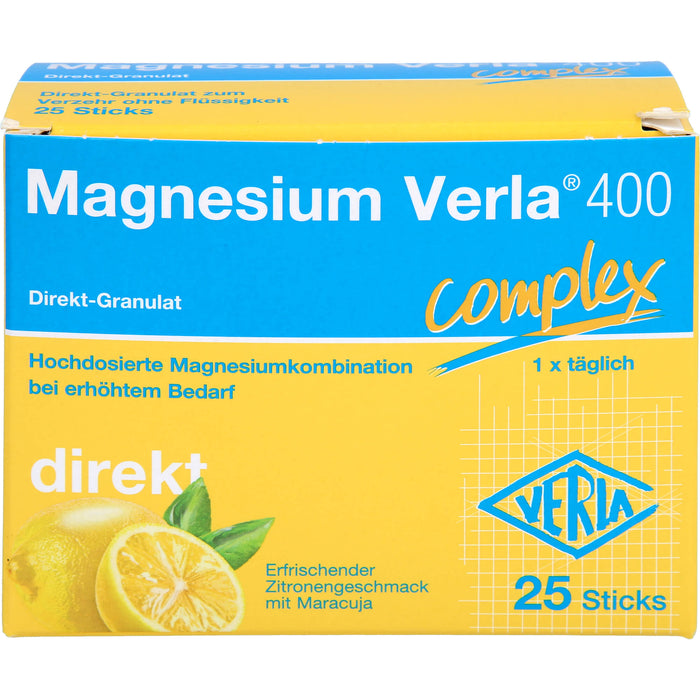 Magnesium Verla® 400 Direkt-Granulat, 25 St. Beutel